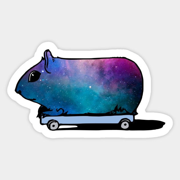 Cosmic Guinea Pig Sticker by OHH Baby